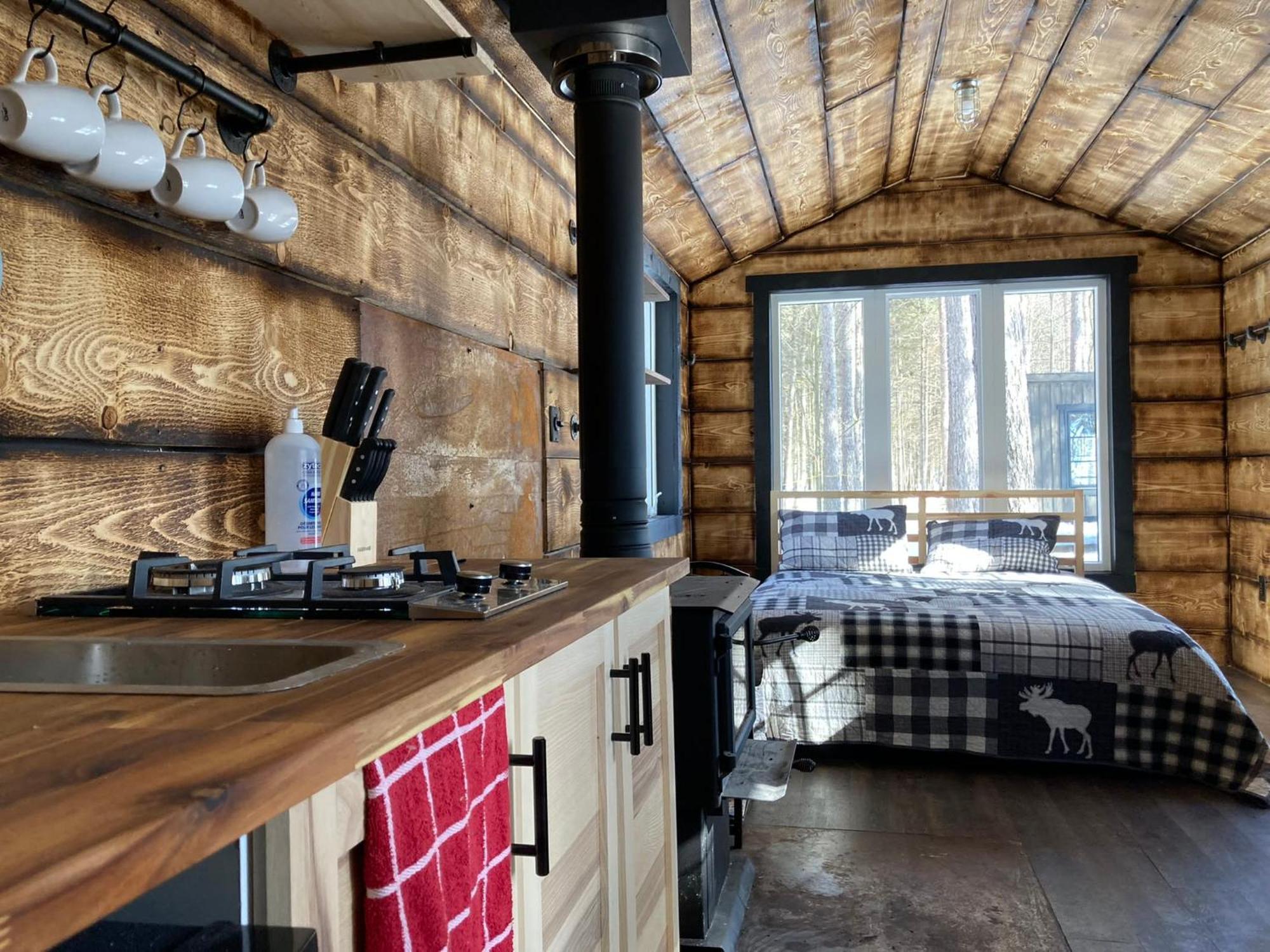 Your Cozy Cabin Retreat Saint-Remi-d'Amherst Exterior photo